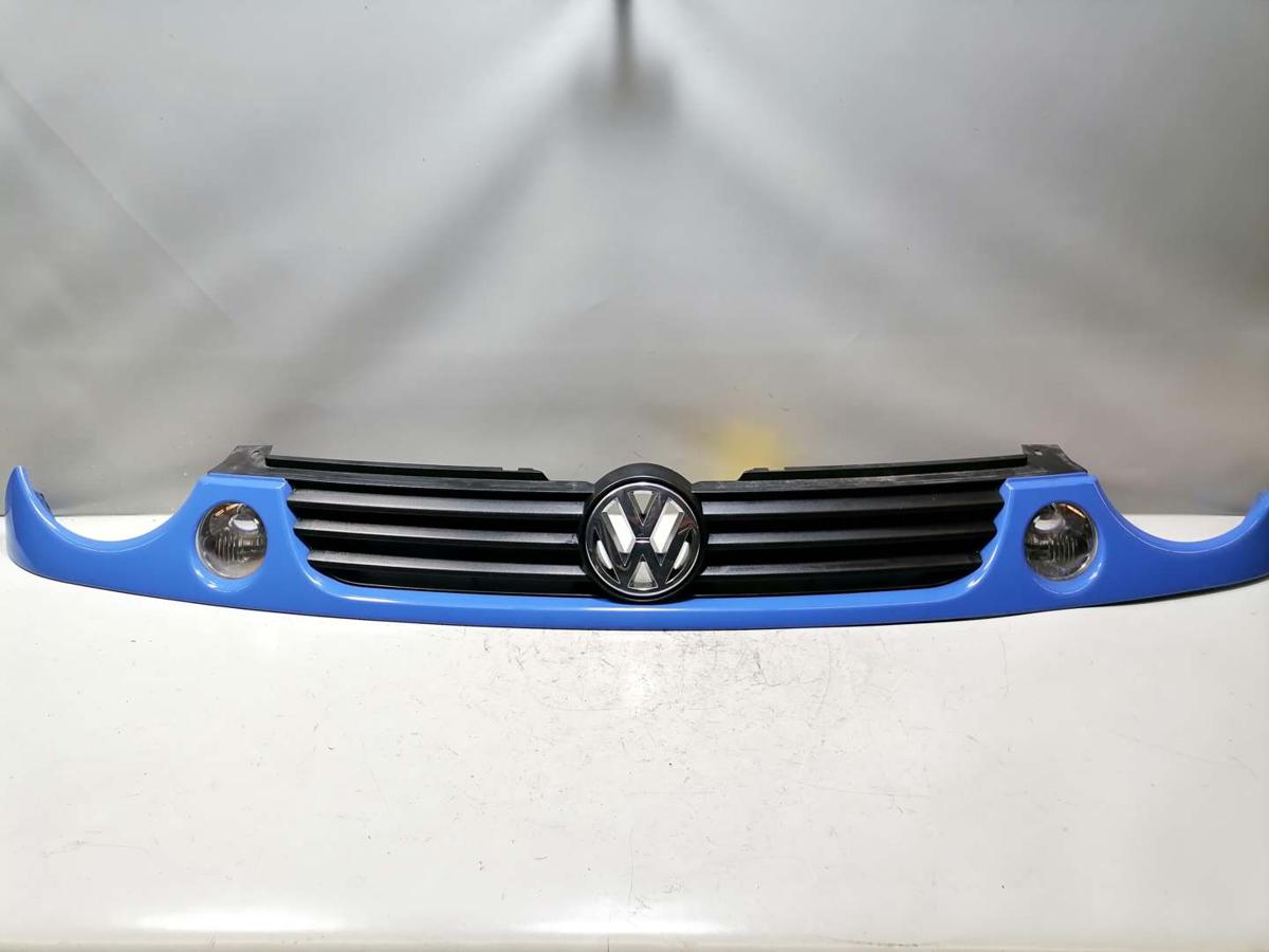 VW Lupo original Kühlergrill mit Träger LR5A Softblue Bj.1999